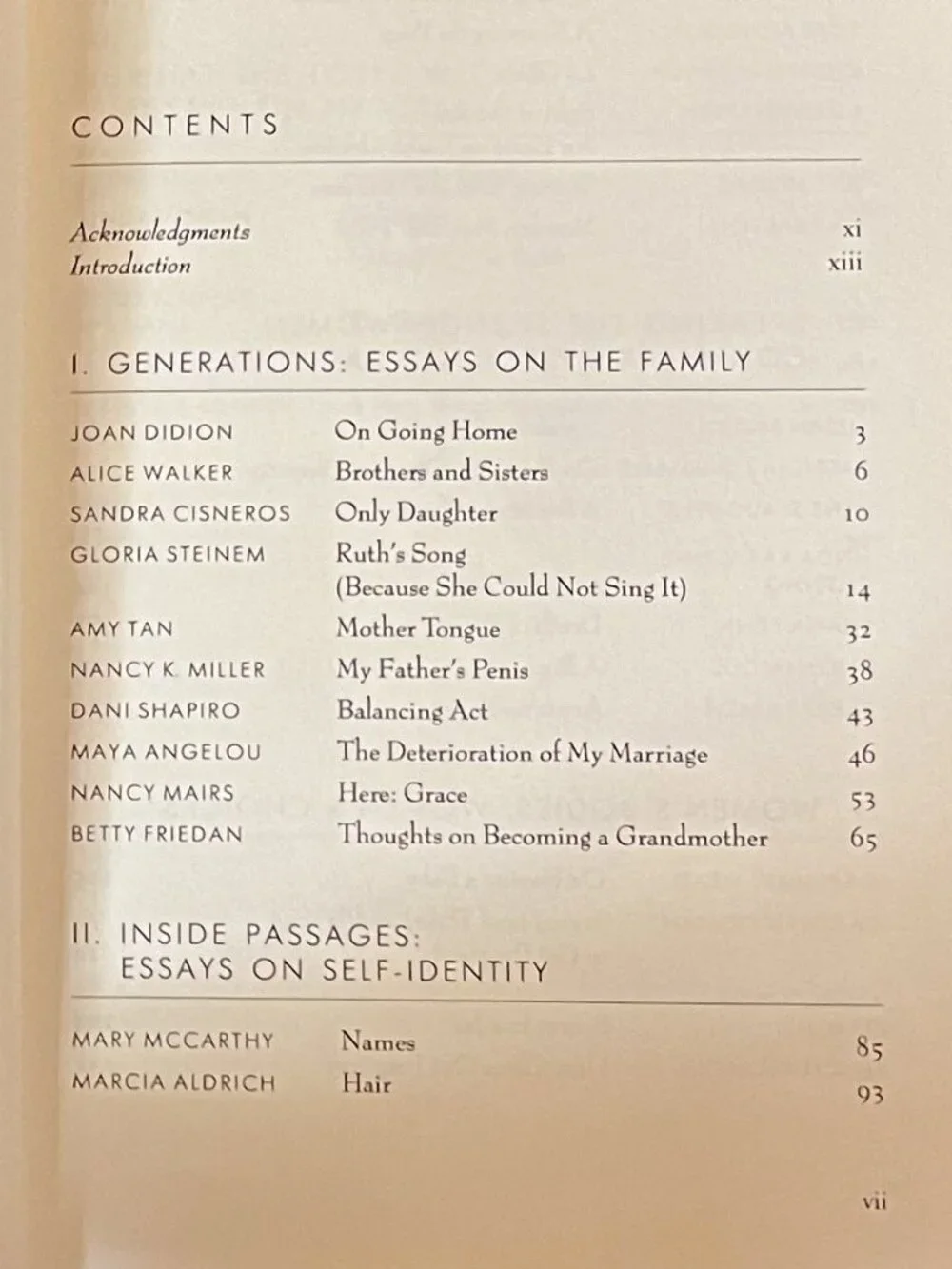 The Beacon Book of Essays by Contemporary American Women, Edited by Wendy Martin